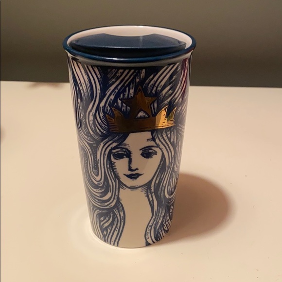 Starbucks 2016 Blue and Gold Mermaid Anniversary
